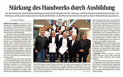 Stärkung des Handwerks durch Ausbildung